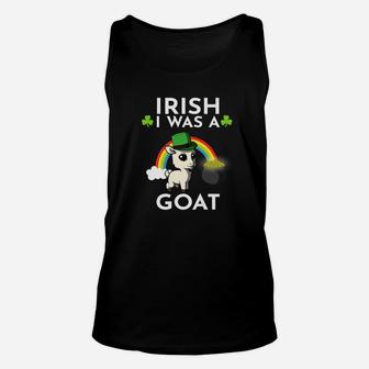 Irish I Was A Goat Leprechaun St Patricks Day Lucky Unisex Tank Top - Thegiftio UK