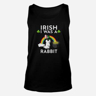 Irish I Was A Rabbit Leprechaun St Patricks Day Unisex Tank Top - Thegiftio UK