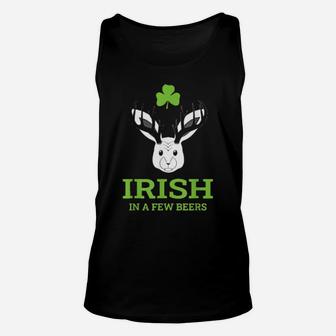Irish In A Few Beers Bavarian Wolpertinger Beer Pub Outfit Unisex Tank Top - Monsterry