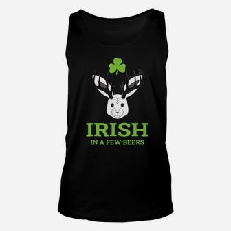 Irish In A Few Beers Bavarian Wolpertinger Beer Pub Outfit Unisex Tank Top - Monsterry