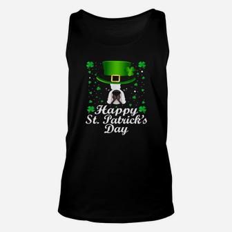Irish Leprechaun Hat Boston Terrier Happy St Patrick's Day Unisex Tank Top - Monsterry UK