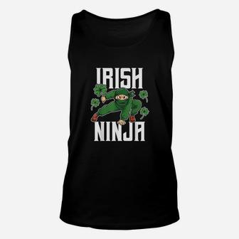 Irish Ninja Awesome St Patricks Day Paddys Luck Irish Gift Unisex Tank Top | Crazezy UK