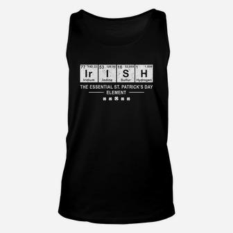 Irish St Patricks Day Element Funny Periodic Table Unisex Tank Top - Thegiftio
