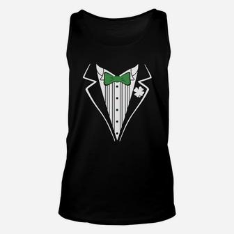 Irish Tuxedo St Patrick's Day Unisex Tank Top - Thegiftio UK