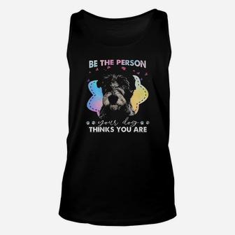 Irish Wolfhound Lover Be The Person Your Dog Think You Are Unisex Tank Top - Monsterry
