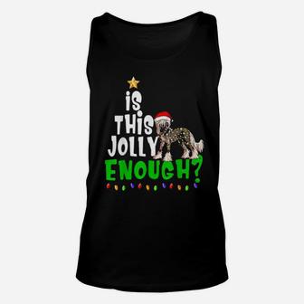 Is This Jolly Enough Xmas Chinese Crested Unisex Tank Top - Monsterry UK