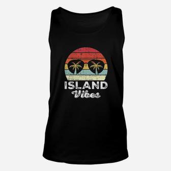 Island Vibes Funny Beach Vacation Summer Unisex Tank Top | Crazezy CA