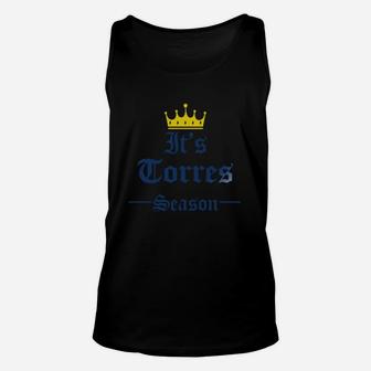 It Is Torres Season Funny Name Beer Day Unisex Tank Top - Thegiftio UK