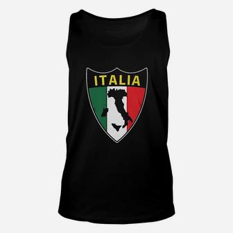 Italia Flag Love Home Italy Unisex Tank Top - Thegiftio UK