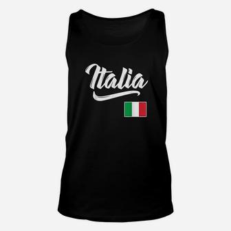 Italia Italian Flag Italy Italiano Heritage Gift Unisex Tank Top | Crazezy UK