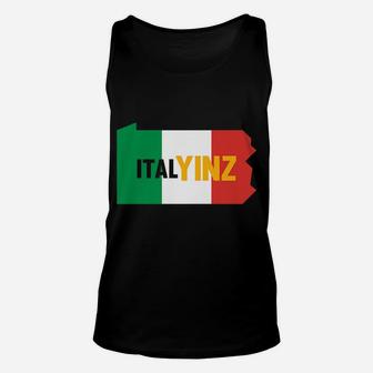 Italyinz | Funny Pittsburgh Italian Family Gift Design Unisex Tank Top | Crazezy