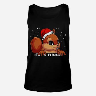 It's A Funny Squeaky Sound Christmas Squirrel Gift Idea Unisex Tank Top | Crazezy