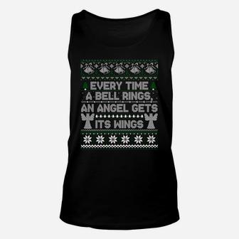 It's A Wonderful Life Every Time A Bell Rings Ugly Sweater Sweatshirt Unisex Tank Top | Crazezy