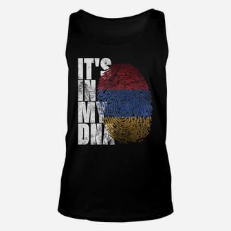 It's In My Dna Armenian Shirt Proud Gifts Pride Armenia Flag Unisex Tank Top | Crazezy AU