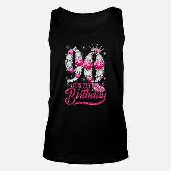 It's My 90Th Birthday Queen 90 Years Old Shoes Crown Diamond Unisex Tank Top | Crazezy AU