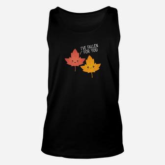 I've Fallen For You Cute Valentine's Day Leaf Autumn Unisex Tank Top - Monsterry