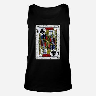 Jack Of Clubs Playing Card T-shirt Unisex Tank Top - Thegiftio UK