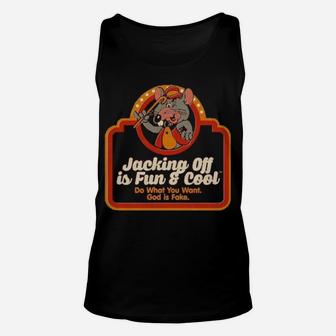 Jacking Off Is Fun And Cool Unisex Tank Top - Monsterry DE
