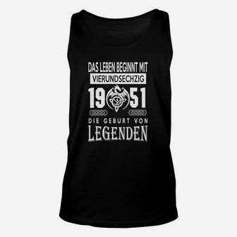 Jahrgang 1951 Legenden Unisex TankTop, Perfekt für das 70. Lebensjahr - Seseable