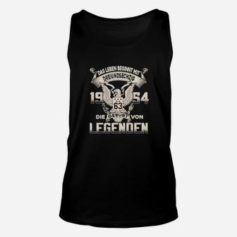 Jahrgang 1963-1964 Legenden Schwarz Unisex TankTop, Ideal für Herrengeburtstag - Seseable