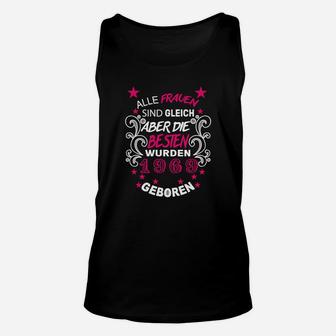 Jahrgang 1965 Geburtstags-Unisex TankTop für Frauen, Retro-Stil in Schwarz - Seseable