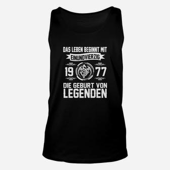 Jahrgang 1977 Legenden Geburt Unisex TankTop, Personalisierbares Tee - Seseable