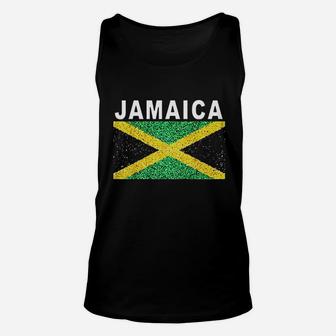 Jamaica Flag Artistic Jamaican National Pride Unisex Tank Top | Crazezy
