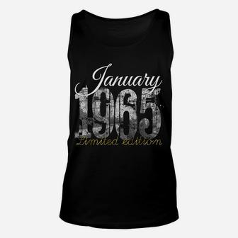 January 1965 Tee - 55 Year Old Shirt 1965 55Th Birthday Gift Unisex Tank Top | Crazezy