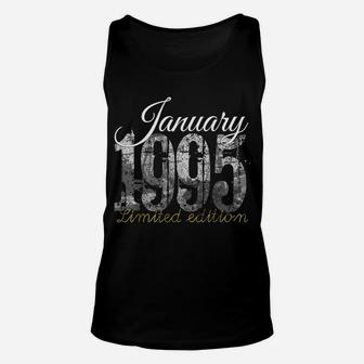 January 1995 Tee - 25 Year Old Shirt 1995 25Th Birthday Gift Unisex Tank Top | Crazezy CA