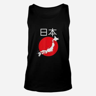 Japan Japanese Flag Map Signs Tokyo Unisex Tank Top - Thegiftio