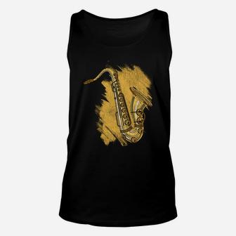 Jazz Musician Gift Musical Instrument Saxophone Unisex Tank Top | Crazezy AU