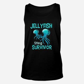 Jellyfish Sting Survivor Unisex Tank Top | Crazezy