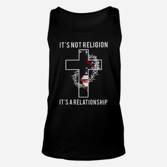 Jesus It's Not Religion It's A Relationship American Flag Unisex Tank Top - Monsterry AU