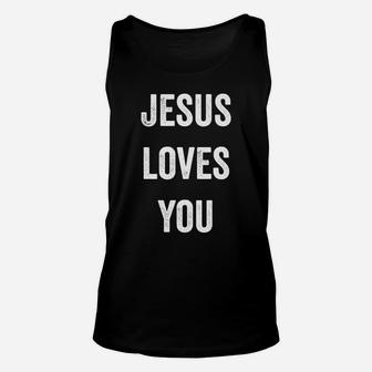 Jesus Loves You Christian Wear Unisex Tank Top | Crazezy UK