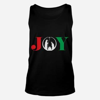 Joy Christmas Holiday Gift Nativity Jesus Ornament Xmas Star Sweatshirt Unisex Tank Top | Crazezy AU