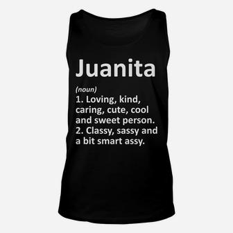 Juanita Definition Personalized Funny Birthday Gift Idea Unisex Tank Top | Crazezy AU