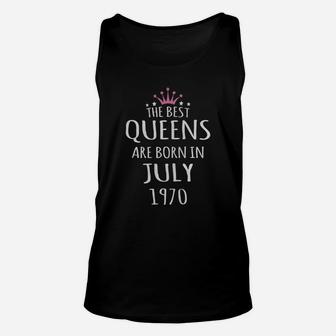 July 1970 Queen July 1970 Queens Unisex Tank Top - Thegiftio UK