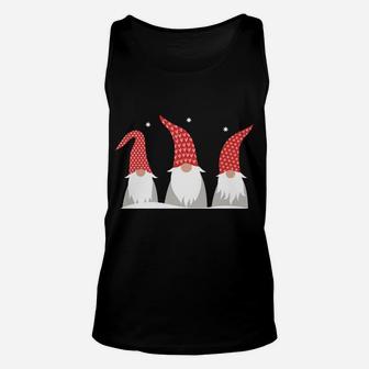 Just Hangin With My Gnomies Merry Christmas Cute Holiday Unisex Tank Top | Crazezy AU