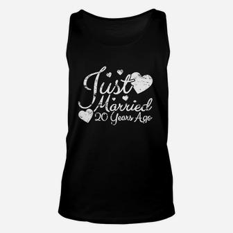 Just Married 20 Years Ago Unisex Tank Top | Crazezy CA