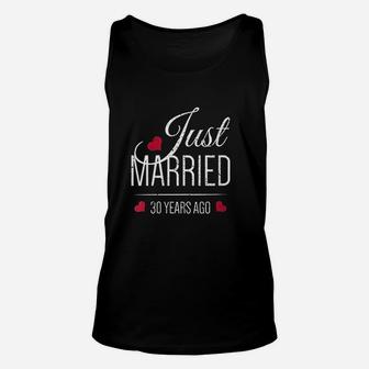 Just Married 30 Years Ago Unisex Tank Top | Crazezy UK
