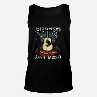 Just Play Me Some Country Music Unisex Tank Top | Crazezy