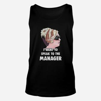 Karen I Want To Speak To The Manager Haircut Meme Unisex Tank Top | Crazezy AU