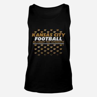 Kc Football All About The Alphabets Unisex Tank Top - Monsterry