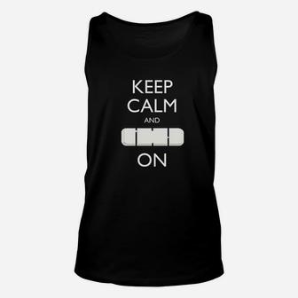 Keep Calm And Carry On Unisex Tank Top | Crazezy CA