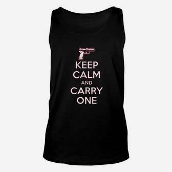 Keep Calm And Carry One Unisex Tank Top | Crazezy