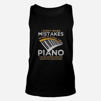 Keyboard Pianist Gifts Music Musician Piano Unisex Tank Top | Crazezy