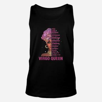 Ki Virgo Queen Birthday Christian Gift Black Women Unisex Tank Top | Crazezy