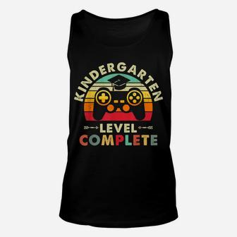 Kindergarten Graduation Shirt Level Complete Video Gamer Gif Unisex Tank Top | Crazezy
