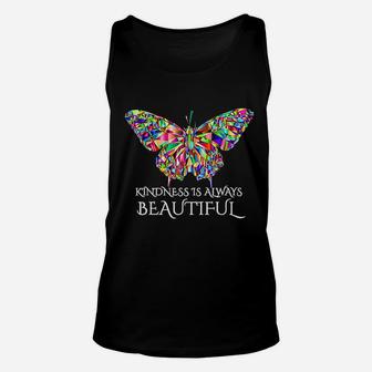 Kindness Is Always Beautiful Butterfly Unisex Tank Top | Crazezy DE