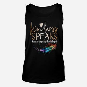 Kindness Speaks Feathers Lgbt Unisex Tank Top - Monsterry
